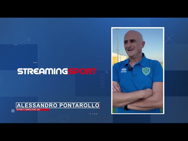 Ai microfoni di streamingsport.it il tecnico del Conegliano Calcio, PONTAROLLO