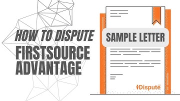 FirstSource Advantage Dispute Template (Sample Letter) - Repair My Credit Score Fast