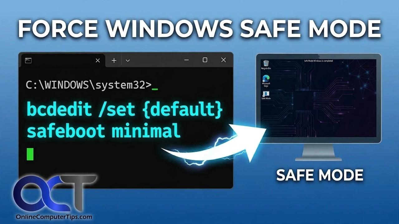 How to Access Safe Mode If Windows Won't Start Correctly or Fully Load ...