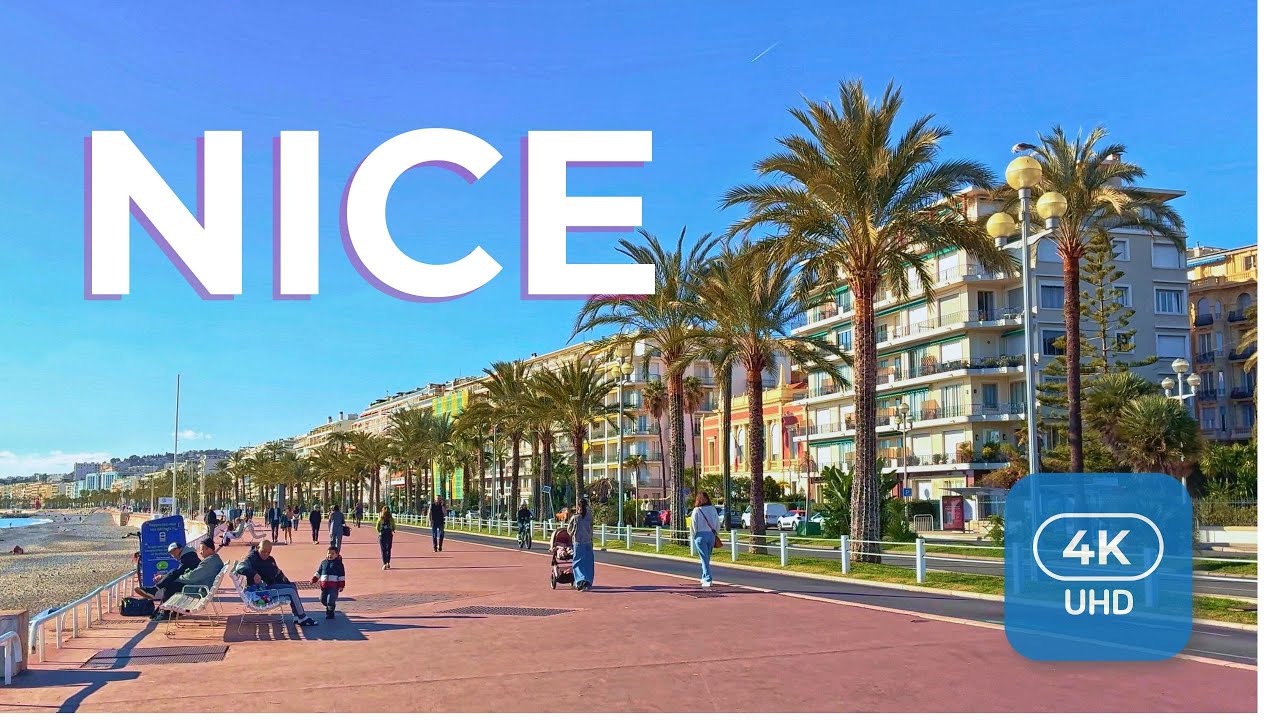 🇫🇷 Nice, France | A Gentle Walk Along the Promenade des Anglais in Winter Light | 4K