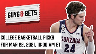 Six March Madness Picks for March 22, 2021 | Odds Shark’s Guys & Bets