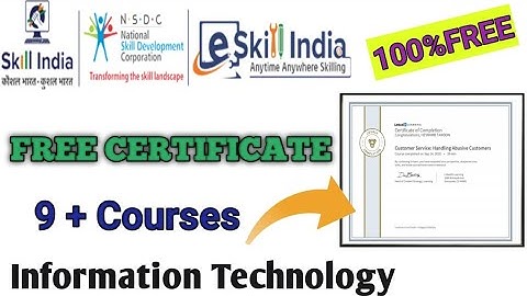 eSkill India | 9 + Courses | Free | 100% Free Certificate | @HeyrambTandonOfficial
