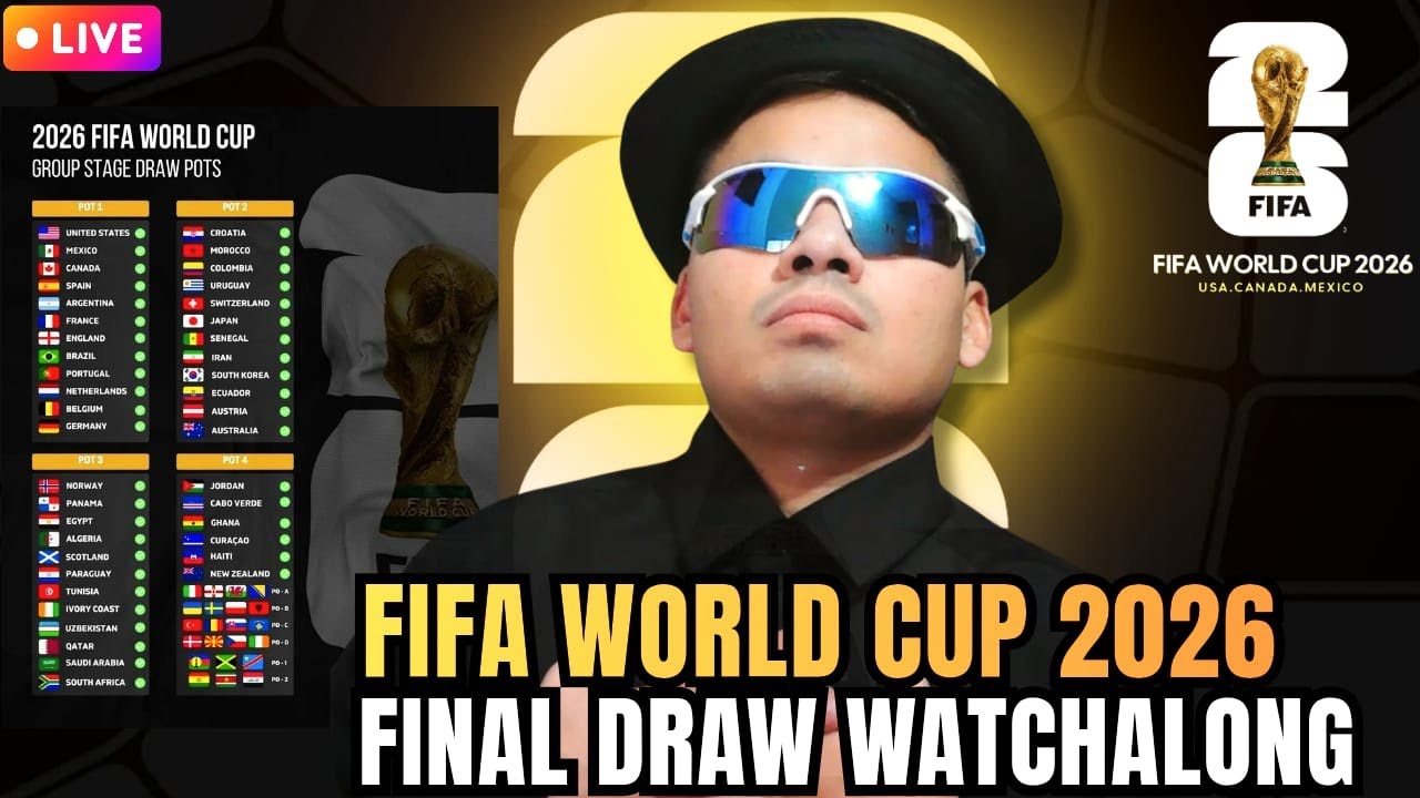 FIFA World Cup 2026 Official Final Draw Live WATCHALONG - YouTube