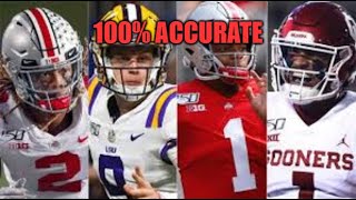 100% accurate NFL Mock Draft with trades by Yolomanning18 211 views 4 years ago 50 minutes