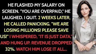New CEO Called Me OVERPAID at Meeting—I Walked Out and Their Revenue Dropped 32%.