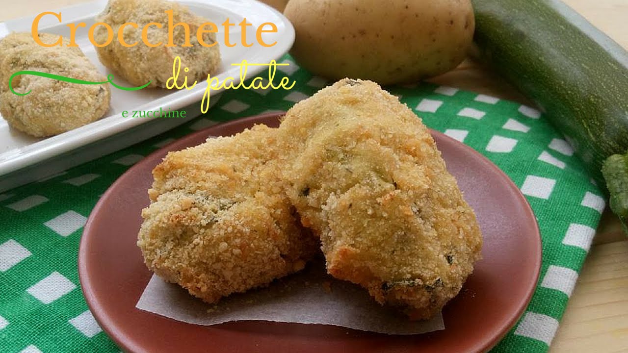 Crocchette di patate e zucchine al forno
