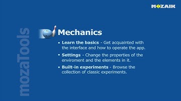 mozaBook Interactive Teaching Software - Mechanics tutorial video