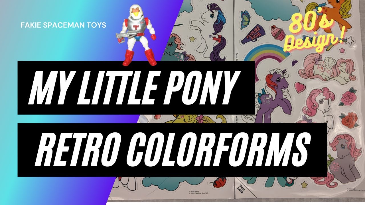 Colorform Stallion Unboxing My Little Pony Retro Colorforms and fakie Lovely Horse seapony ...