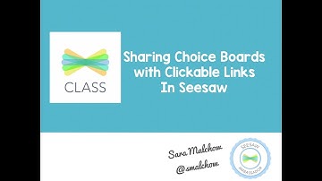 Sharing Choice Boards to Seesaw with Clickable Links