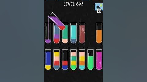 solve and solution water color sort game level 893