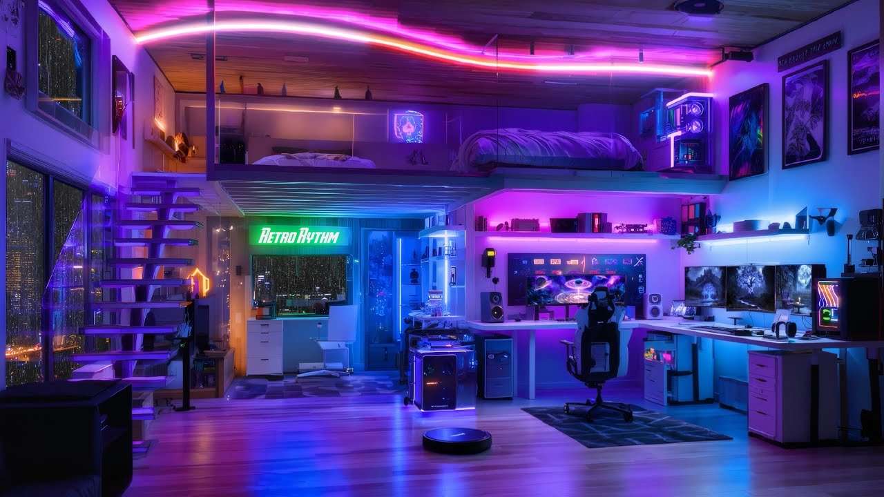 Cyberpunk Neon City | Peaceful Lofi Tunes for Sleep, Meditation & Relaxation ☔️ Lofi Rain Playlist