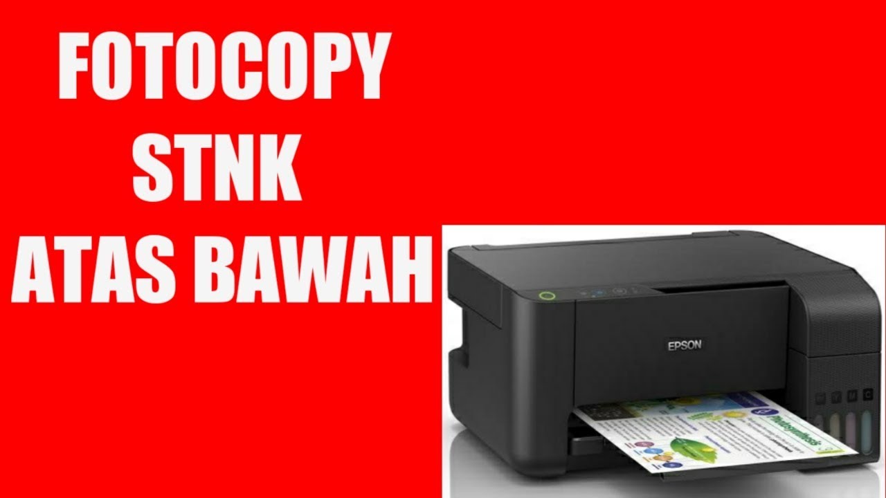  cara  fotocopy  stnk printer Epson L3110 YouTube