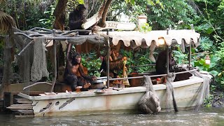 Jungle Cruise Full Pov Ride Wnew Sinking Boat Scene, Animatronic Chimpanzees - Magic Kingdom