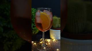 How to make Campari spritz ❤️🧡 #easy  #shorts  #foodieboarders