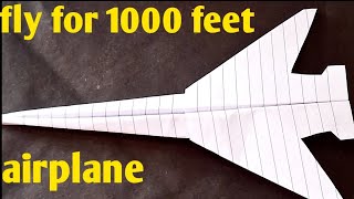 airplane bnane ka tarika/fly for 1000 feet #airplane