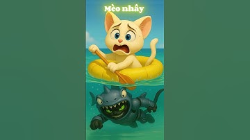 Mèo con cho chích điện cá mập giả  #shorts #cat #ai #meow #meo