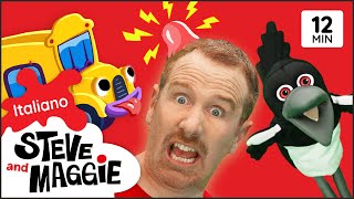 Le Ruote Del Grande E Magico Bus Di Steve E Maggie Italiano Dinosauri Per Bambini