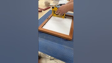 Finishing touches on this frame! #woodworking #shorts #pictureframes #maker #process #processvideo