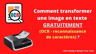 Comment transformer une image en texte gratuitement   OCR ? screenshot 2