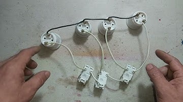 cách đấu 3 công tắc 3 chân bật tắt 4 bóng đèn theo tuần tự