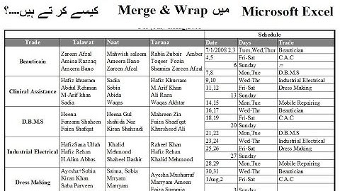 Lec_7: How to  set Wrap text and Merge Cells in Microsoft Excel 365 | Ms Excel