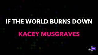 Kacey Musgraves - If The World Burns Down | Karaoke Version