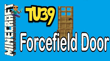 Minecraft - Force Field Door & Security Dial - TU39 - PS4 / XBOX TUTORIAL