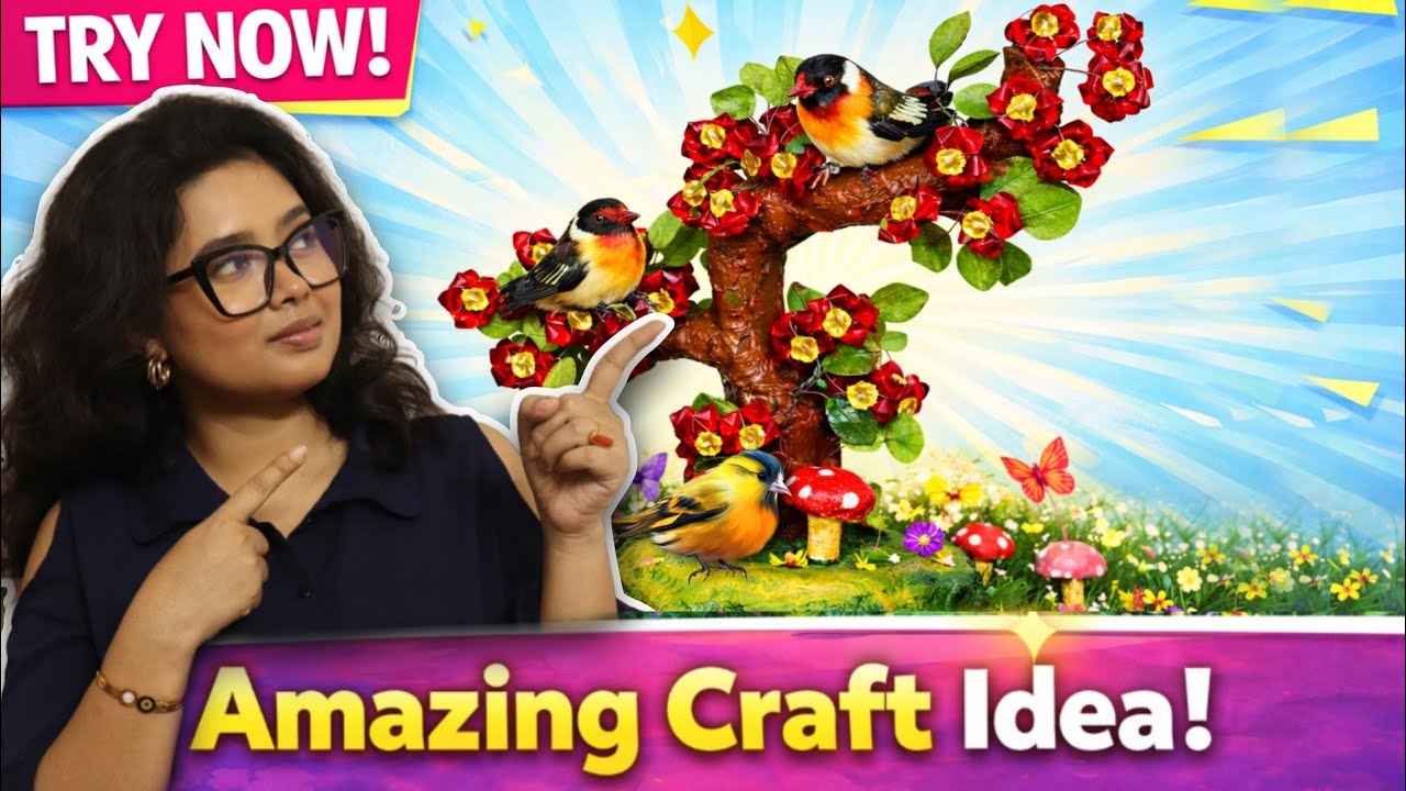 Don’t Throw Waste! DIY Bird Tree Home Decor