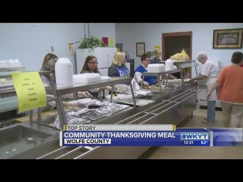 Free Thanksgiving dinner at Wolfe County Middle School