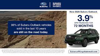 Finance a New Outback from Subaru of Kings Automall