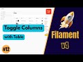 Toggle Table Columns – FilamentPHP v4 (Ep 12)