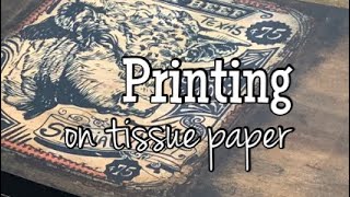 Using a Copier to Print on Tissue Paper | Decoupage | Thrift Store | Second Hand | Farmhouse