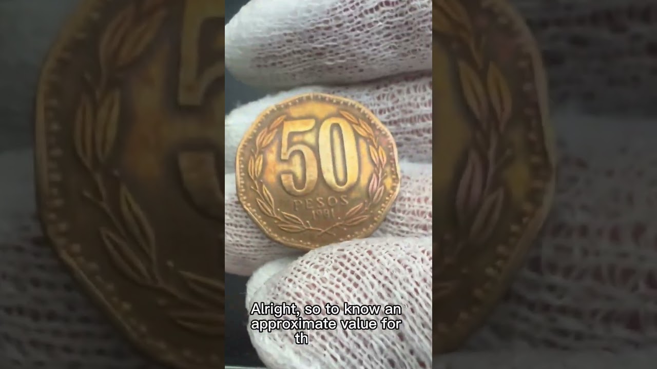 Small Price for a beautiful Collection Coin - 1981 50 Pesos Chile 😵  