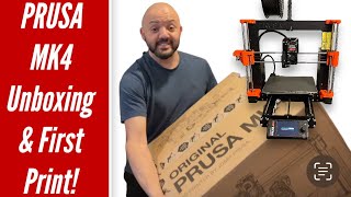 Prusa MK4 - Unboxing, setup, and first print!