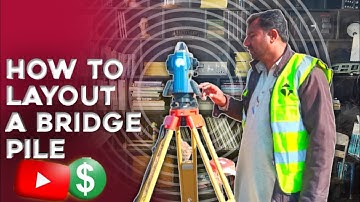 How to layout a Bridge pile Step 01 Bridge Work
