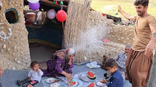 Narges Khanom's 20th birthday party with the presence of nomadic neighbors