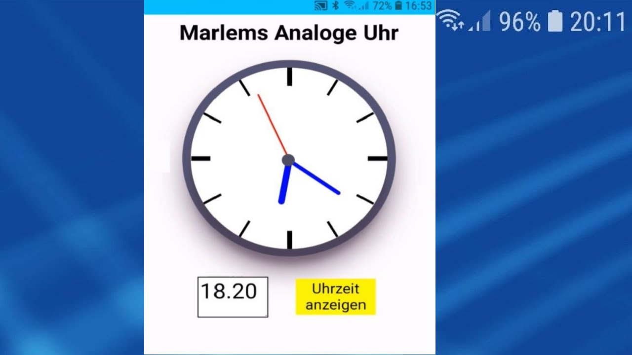 Neue App: Marlems Analoge Uhr – Barrierefreie Informatik