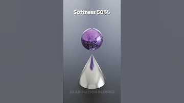 0% vs 100% Softness Simulation🔥💦🔥#blender3d #3dart #asmr #satisfying