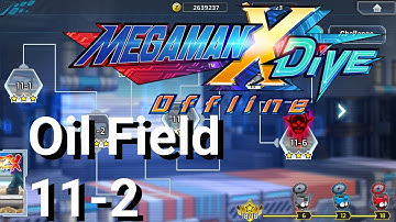 MegaMan X Dive Offline Oil Field 11-2(All Hidden Elements locations)