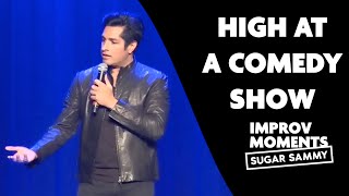 High at a comedy show | Sugar Sammy | Improv comedy