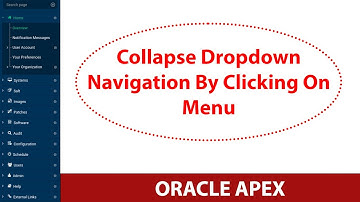 Collapse dropdown navigation by clicking menu in Oracle APEX