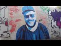 How to paint freehand stencil style portrait - graffiti