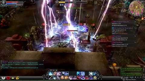 Cabal Online - Force Blader beating Entrita in Mutant Forest