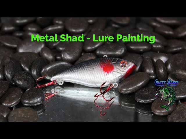 Crusty Cranks Metal Shad - Lure Painting for Beginners - Lipless Crankbait  for Bait Painting 