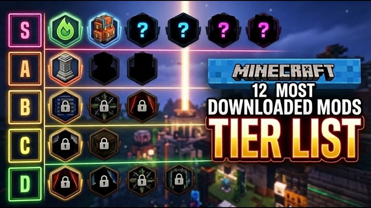 Ranking Of The 12 Most Downloaded Mods In Minecraft In 2026. - YouTube