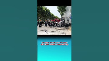 Tài xế dũng cảm lái xe ô tô đang bóc cháy ra khỏi khu dân cư  #tintuc #news #tinnhanh3phut #tin #fyp