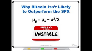 Why Bitcoin Isn’t Likely to Outperform the SPX