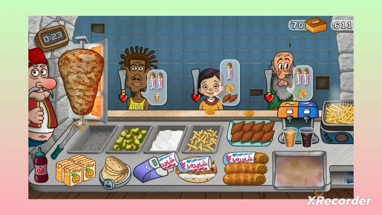 🌟😋الجزء المدري كم من لعبه الشاورما الاسطوريه ✨🤤