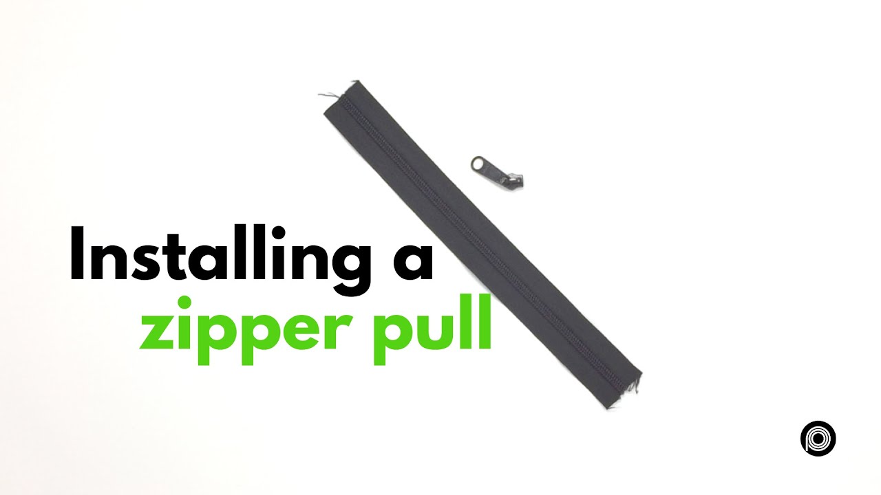 Installing a Zipper Slider or Puller on a Zipper 