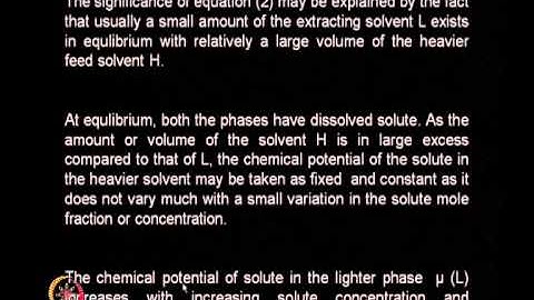 Mod-01 Lec-16 Liquid-Liquid Extraction
